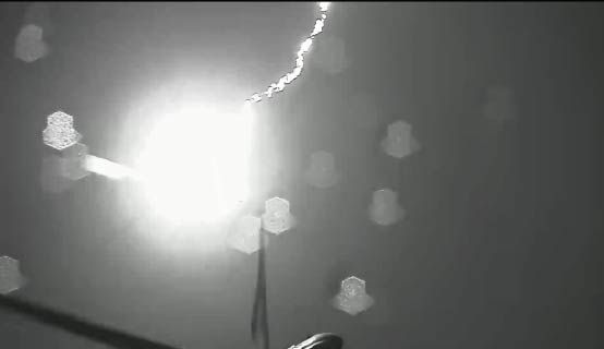 風力発電所落雷 2